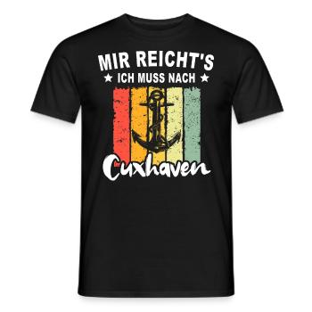 Cuxhaven Souvenir Cuxhavener Nordsee - Männer T-Shirt - Schwarz - Vorne - AI Model Male 178 light (178cm)