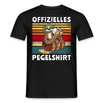 Bier Faultier Trinksprüche - Männer T-Shirt - Schwarz - Vorne - AI Model Male 178 light (178cm)