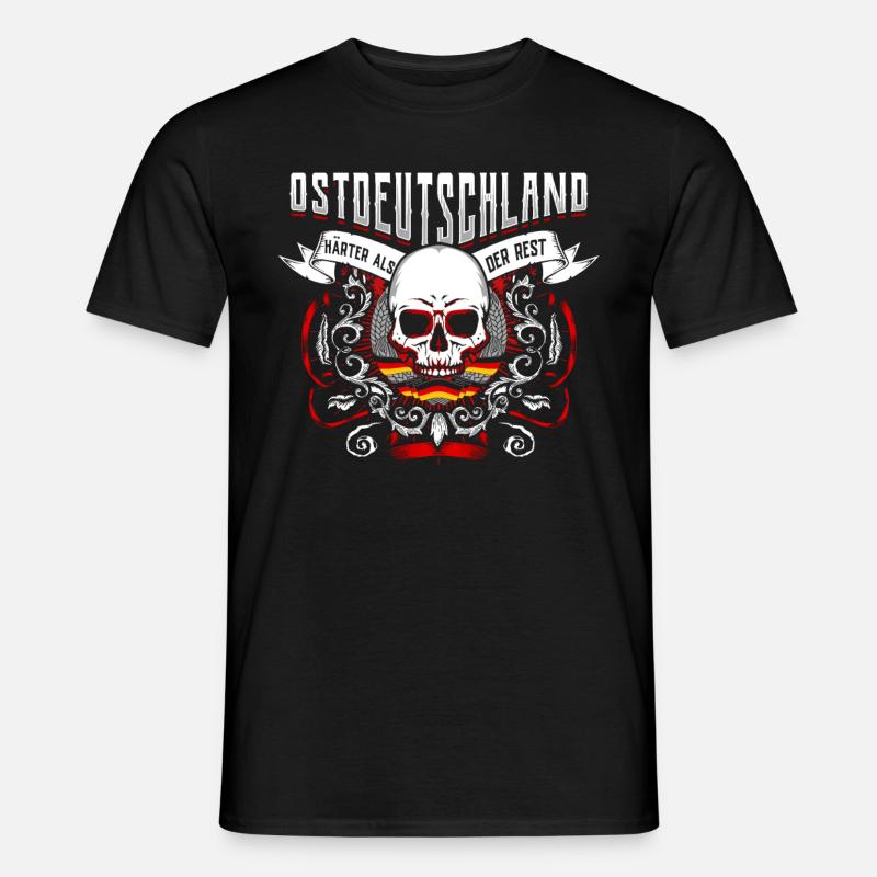 Ostdeutschland Geschenk Osten Ossi DDR Ostalgie - Männer T-Shirt - Schwarz