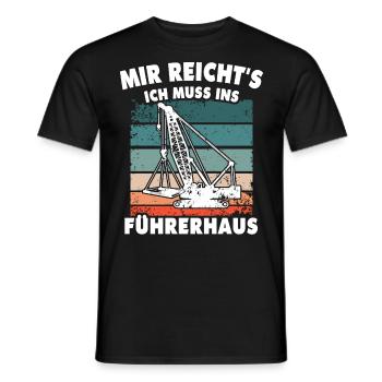 Kranführer Kranfahrer Kran - Männer T-Shirt - Schwarz - Vorne - AI Model Male 178 light (178cm)