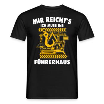 Kranführer Kranfahrer Kran - Männer T-Shirt - Schwarz - Vorne - AI Model Male 178 light (178cm)
