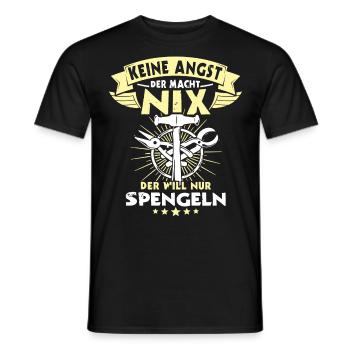 Spengler Spengeln Bauspengler - Männer T-Shirt - Schwarz - Vorne - AI Model Male 178 light (178cm)