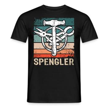 Spengler Spengeln Bauspengler - Männer T-Shirt - Schwarz - Vorne - AI Model Male 178 light (178cm)