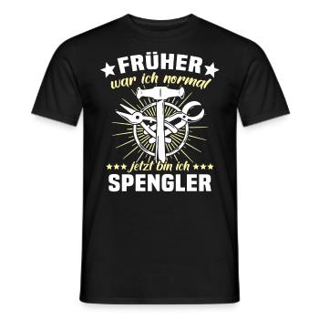 Spengler Spengeln Bauspengler - Männer T-Shirt - Schwarz - Vorne - AI Model Male 178 light (178cm)
