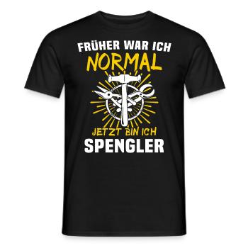 Spengler Spengeln Bauspengler - Männer T-Shirt - Schwarz - Vorne - AI Model Male 178 light (178cm)