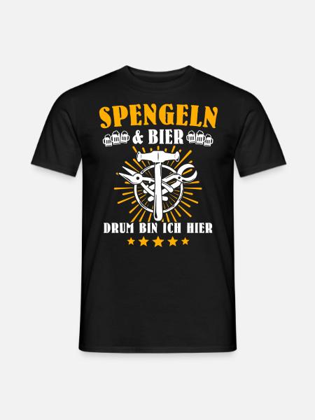 Spengler Sprüche Bauspengler - Männer T-Shirt - Schwarz