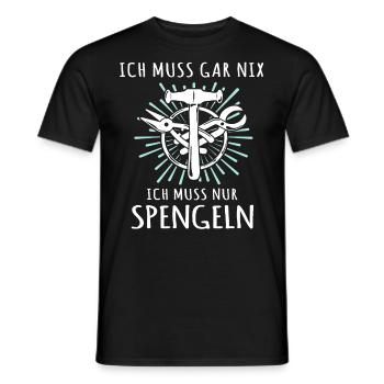 Spengler Sprüche Bauspengler - Männer T-Shirt - Schwarz - Vorne - AI Model Male 178 light (178cm)