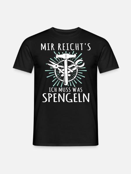 Spengler Sprüche Bauspengler - Männer T-Shirt - Schwarz
