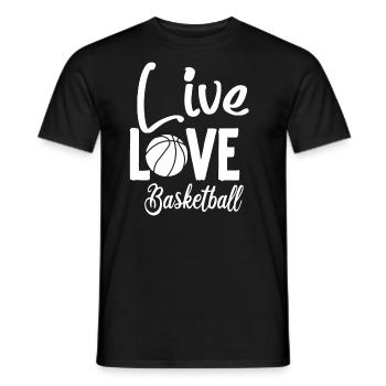 It's Basketball Y'all - Men's T-Shirt - black - Front - AI Model Male 178 light (178cm)
