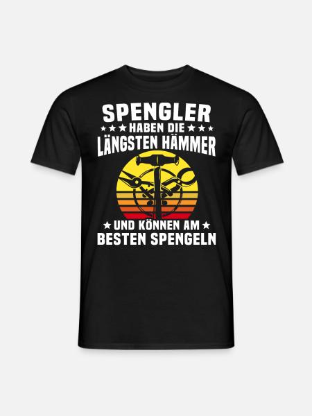 Spengler Bauspengler Spengeln - Männer T-Shirt - Schwarz