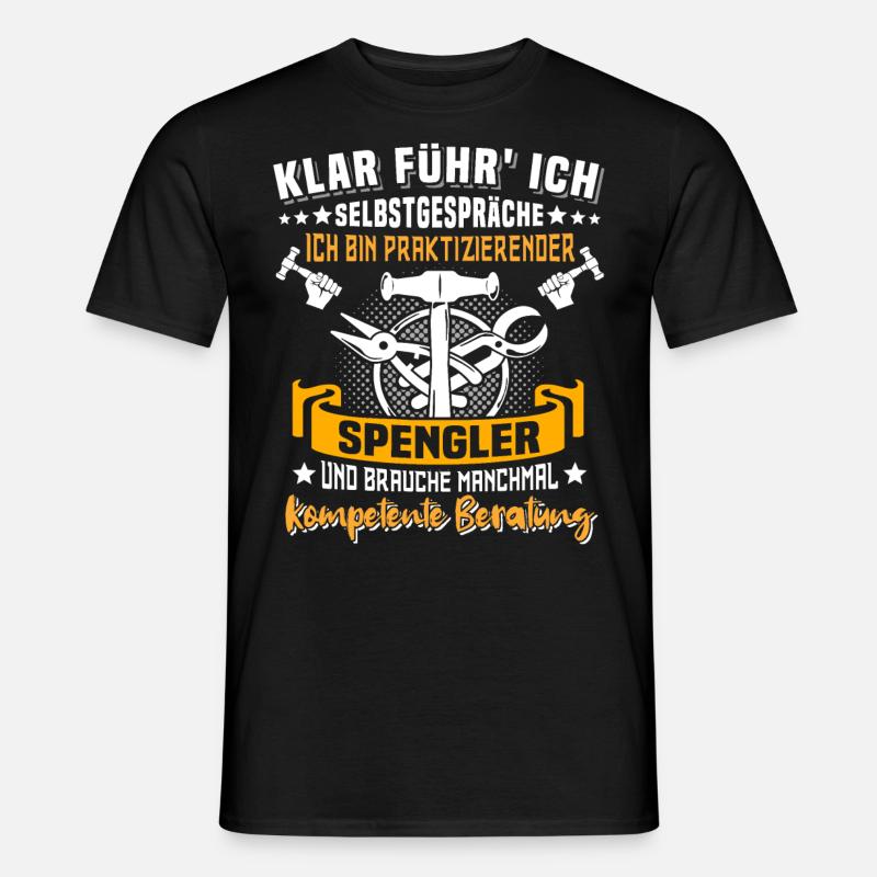 Spengler Bauspengler Spengeln - Männer T-Shirt - Schwarz