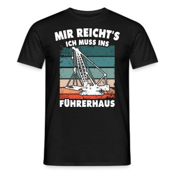 Kranführer Kran Kranfahrer - Männer T-Shirt - Schwarz - Vorne - AI Model Male 178 light (178cm)