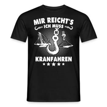 Kranführer Kran Kranfahrer - Männer T-Shirt - Schwarz - Vorne - AI Model Male 178 light (178cm)