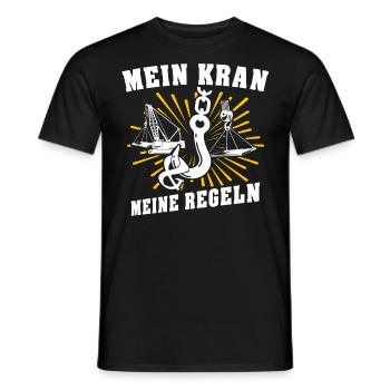 Kranführer Kran Kranfahrer - Männer T-Shirt - Schwarz - Vorne - AI Model Male 178 light (178cm)
