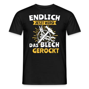 Spengler Spengeln Bauspengler - Männer T-Shirt - Schwarz - Vorne - AI Model Male 178 light (178cm)
