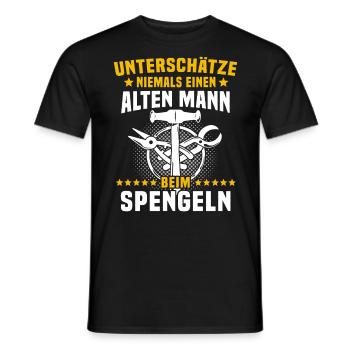 Spengler Spengeln Bauspengler - Männer T-Shirt - Schwarz - Vorne - AI Model Male 178 light (178cm)
