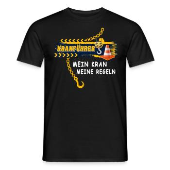 Kranführer Raupenkran Kranfahrer - Männer T-Shirt - Schwarz - Vorne - AI Model Male 178 light (178cm)