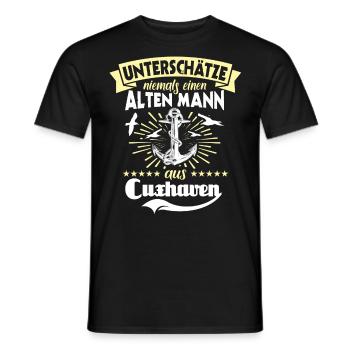 Cuxhaven Männer Cuxhavener Mann - Männer T-Shirt - Schwarz - Vorne - AI Model Male 178 light (178cm)