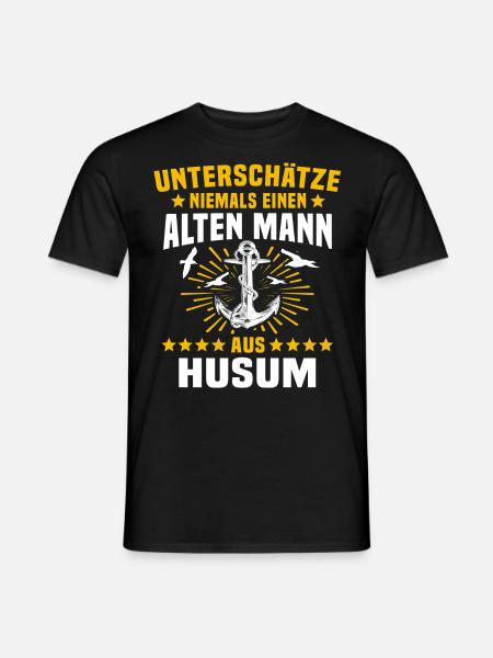 Husum Männer Husumer Mann - Männer T-Shirt - Schwarz