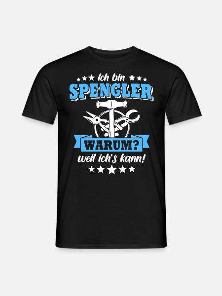 Spengler Bauspengler Spengeln - Männer T-Shirt - Schwarz