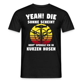 Spengler Bauspengler Spengeln - Männer T-Shirt - Schwarz - Vorne - AI Model Male 178 light (178cm)