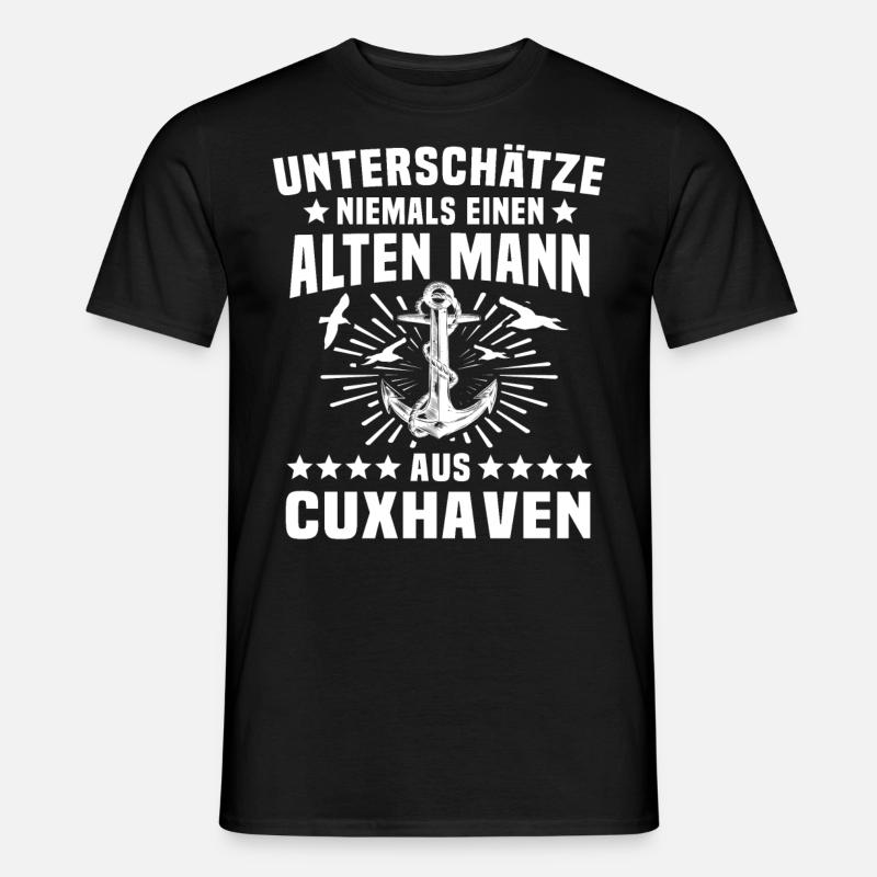 Cuxhaven - Männer T-Shirt - Schwarz