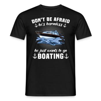 Kapitän Captain Bootsbesitzer Boot - Männer T-Shirt - Schwarz - Vorne - AI Model Male 178 light (178cm)