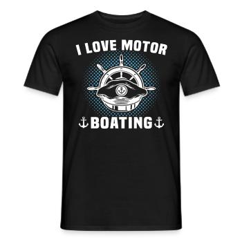 Captain Boat Owner Boating - Men's T-Shirt - black - Front - AI Model Male 178 light (178cm)