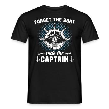 Captain Boat Owner Captain - Men's T-Shirt - black - Front - AI Model Male 178 light (178cm)