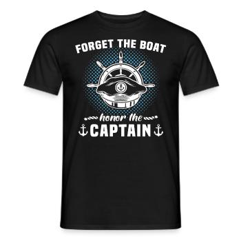 Captain Boat Owner Captain - Men's T-Shirt - black - Front - AI Model Male 178 light (178cm)