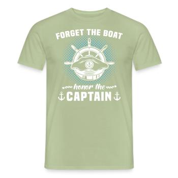 Captain Boat Owner Captain - Men's T-Shirt - sage - Front - AI Model Male 178 light (178cm)