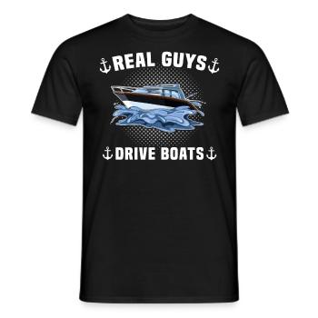 Captain Boat Owner Captain - Men's T-Shirt - black - Front - AI Model Male 178 light (178cm)