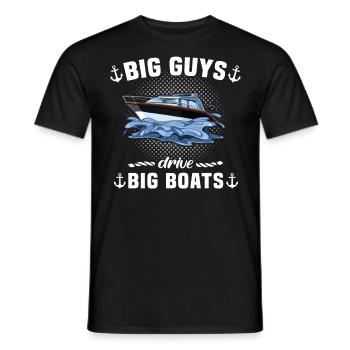 Captain Sailing Motorboat Captain - Men's T-Shirt - black - Front - AI Model Male 178 light (178cm)