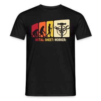 Spengler Evolution Bauspengler - Men's T-Shirt - black - Front - AI Model Male 178 light (178cm)