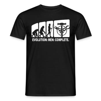 Spengler Evolution Bauspengler - Men's T-Shirt - black - Front - AI Model Male 178 light (178cm)