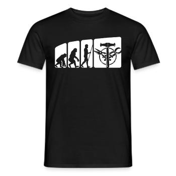 Spengler Evolution Bauspengler - Men's T-Shirt - black - Front - AI Model Male 178 light (178cm)
