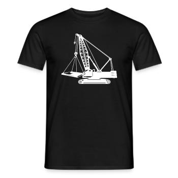 Crane Operator Crane Crane Driver - Men's T-Shirt - black - Front - AI Model Male 178 light (178cm)