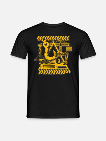 Operador de grúa Conductor de grúa de grúa - Camiseta hombre - negro