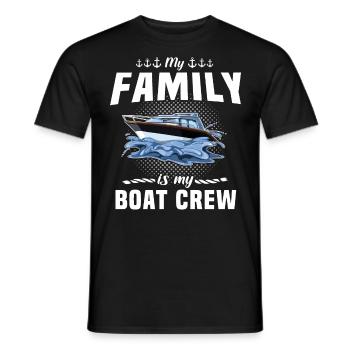 Capitaine Équipage du bateau - T-shirt homme - noir - Devant - AI Model Male 178 light (178cm)