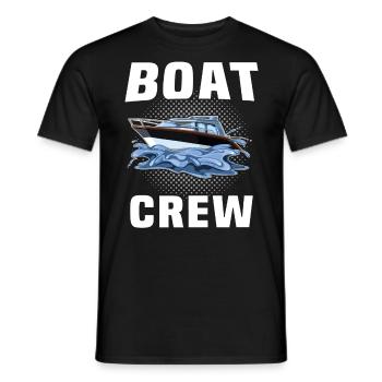 Capitaine Équipage du bateau - T-shirt homme - noir - Devant - AI Model Male 178 light (178cm)