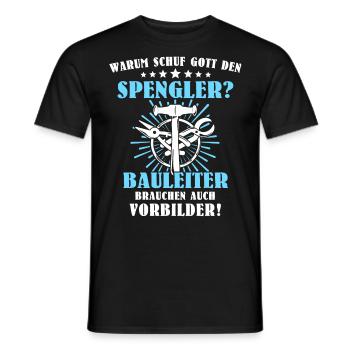 Spengler Bauspengler - Männer T-Shirt - Schwarz - Vorne - AI Model Male 178 light (178cm)