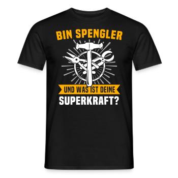 Spengler Bauspengler - Männer T-Shirt - Schwarz - Vorne - AI Model Male 178 light (178cm)