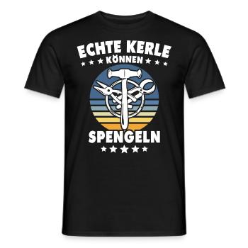 Spengler Beruf Bauspengler Sprüche - Männer T-Shirt - Schwarz - Vorne - AI Model Male 178 light (178cm)
