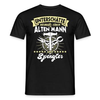 Spengler Beruf Bauspengler Sprüche - Männer T-Shirt - Schwarz - Vorne - AI Model Male 178 light (178cm)