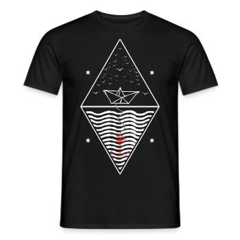 Favorite Anchorage Coast for Baltic Sea North Sea - Men's T-Shirt - black - Front - AI Model Male 178 light (178cm)