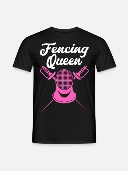Fechten Geschenkidee für Fechter - Männer T-Shirt - Schwarz