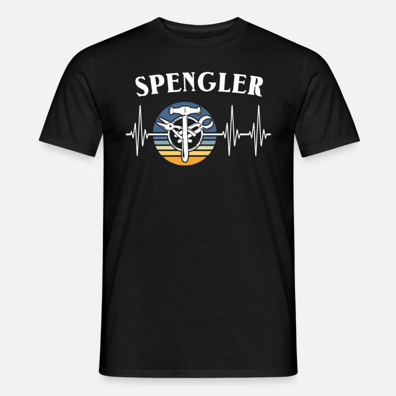 Spengler ECG Bauspengler - Men's T-Shirt - black