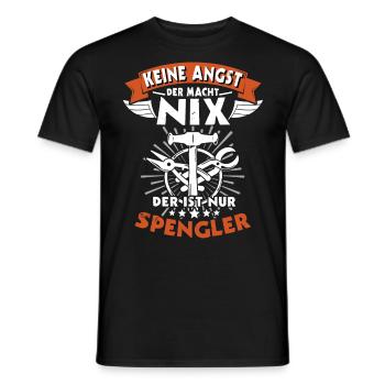 Spengler Spengeln Bauspengler - Männer T-Shirt - Schwarz - Vorne - AI Model Male 178 light (178cm)