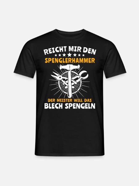 Spengler Spengeln Bauspengler - Männer T-Shirt - Schwarz