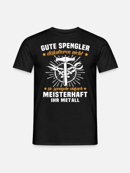 Spengler Beruf Bauspengler - Männer T-Shirt - Schwarz